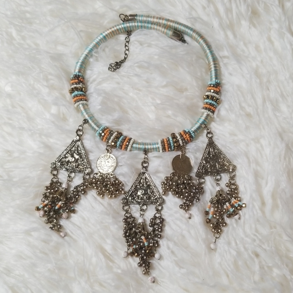 Handmade Corded Indian Necklace